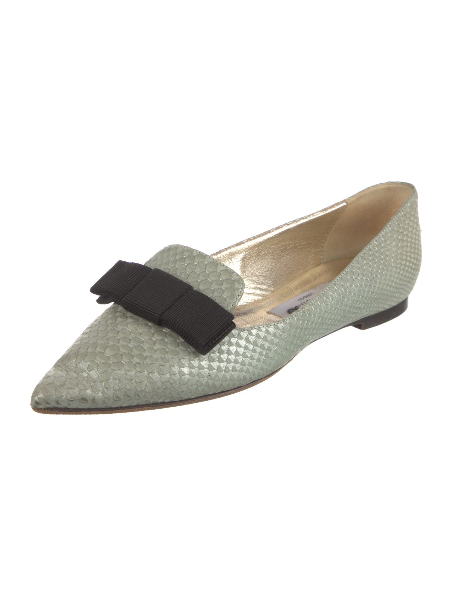 Jimmy Choo Snakeskin Flats