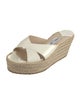 Jimmy Choo Patent Leather Braided Accents Espadrilles