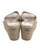 Jimmy Choo Patent Leather Braided Accents Espadrilles