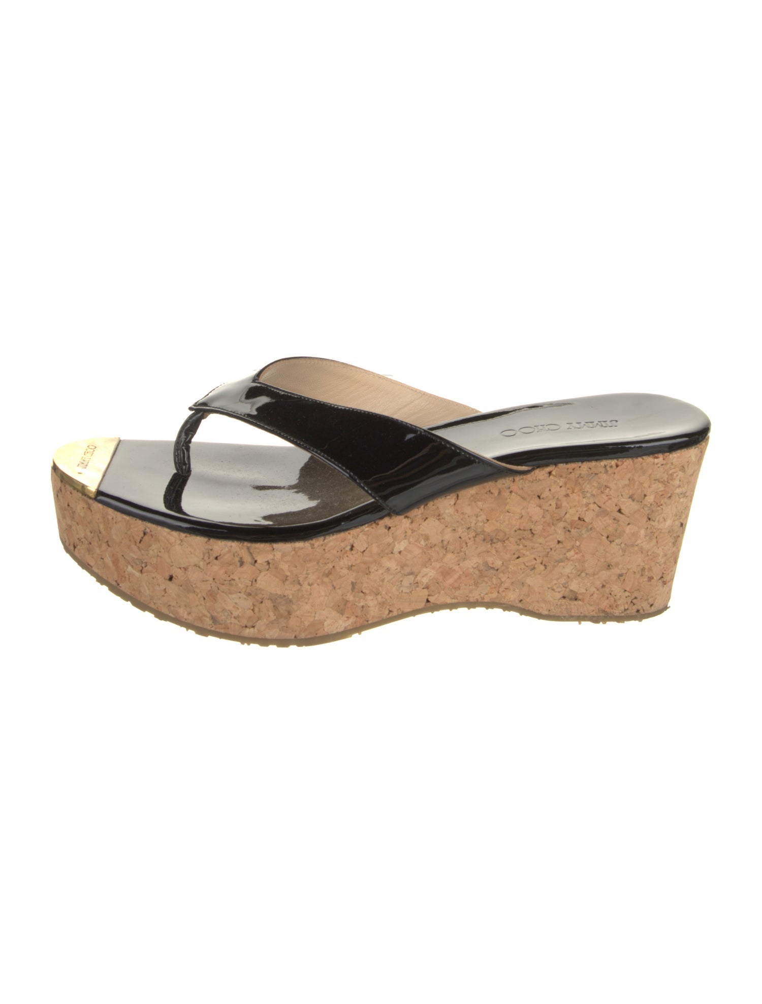 Jimmy Choo Patent Leather Slides