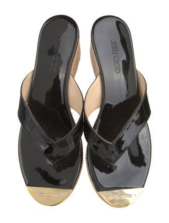 Jimmy Choo Patent Leather Slides
