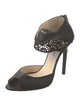 Jimmy Choo Leather Mesh Accents D'Orsay Pumps