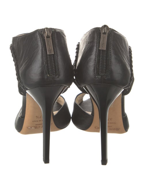 Jimmy Choo Leather Mesh Accents D'Orsay Pumps