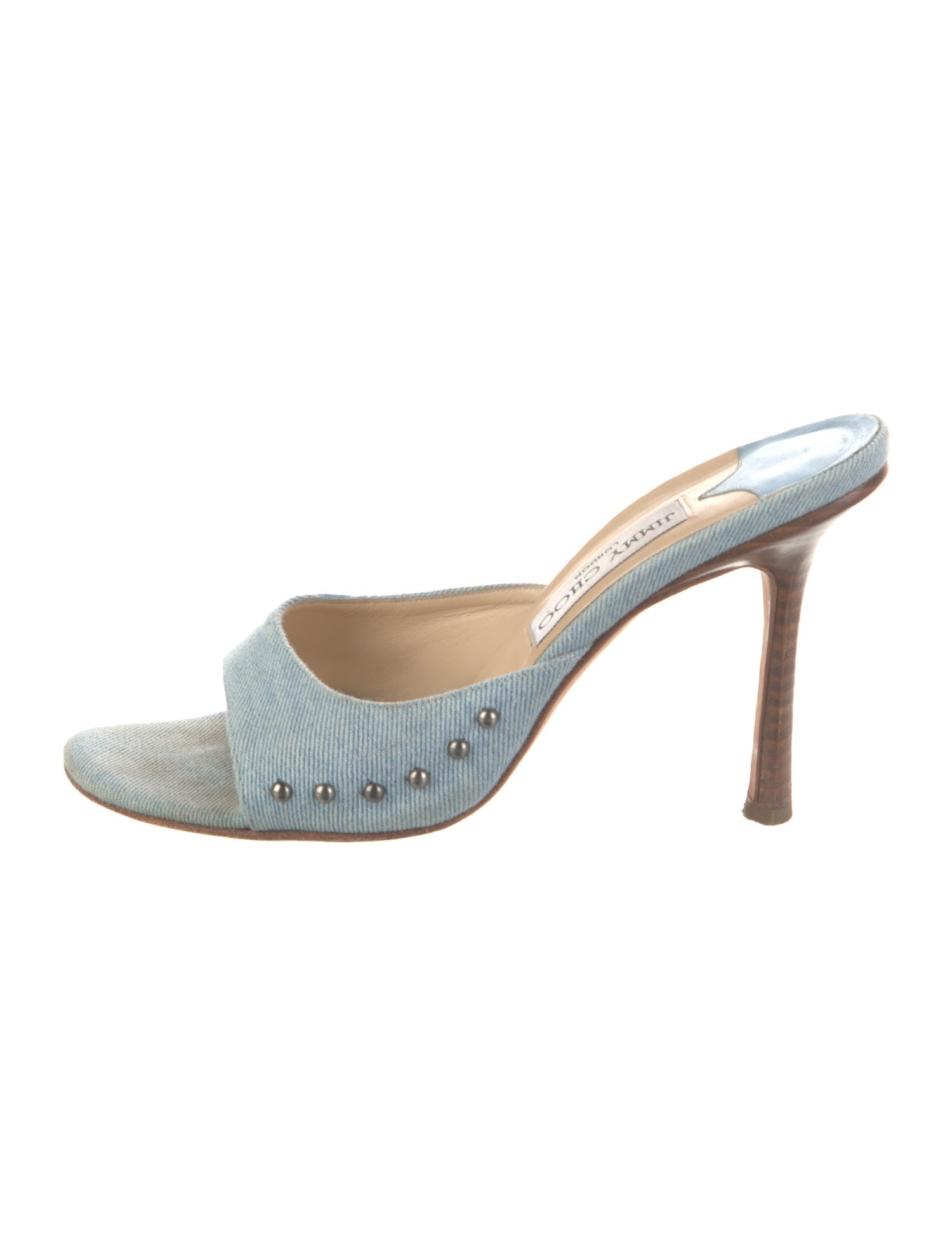 Jimmy Choo Denim Slides