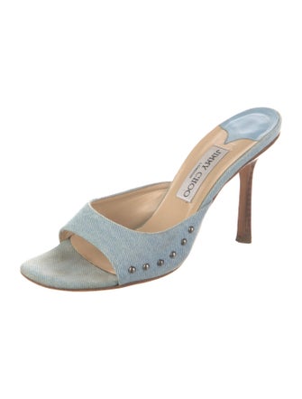 Jimmy Choo Denim Slides