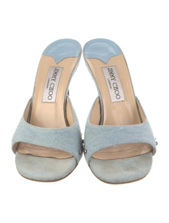 Jimmy Choo Denim Slides