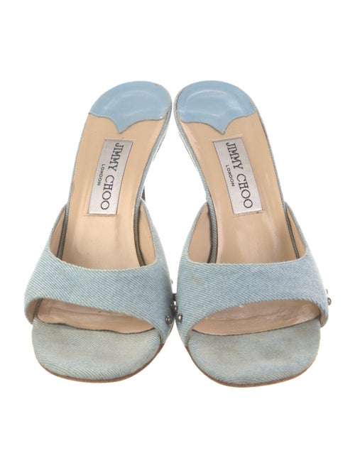 Jimmy Choo Denim Slides