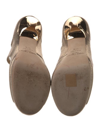 Jimmy Choo Leather Animal Print Pumps