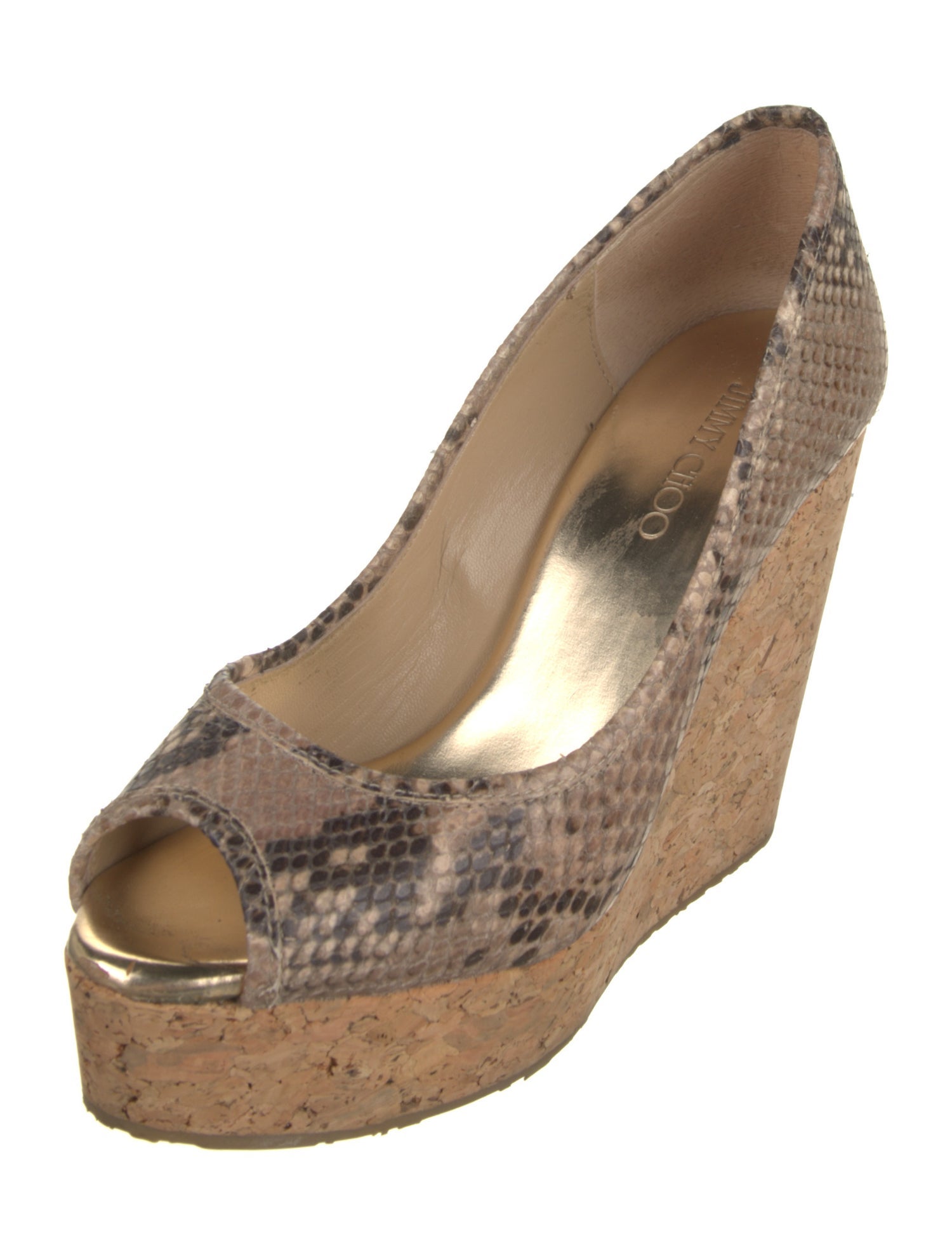 Jimmy Choo Leather Animal Print Pumps