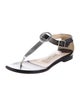 Jimmy Choo Leather T-Strap Sandals