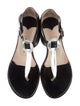 Jimmy Choo Leather T-Strap Sandals