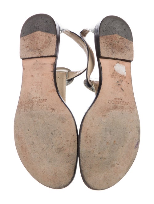 Jimmy Choo Leather T-Strap Sandals