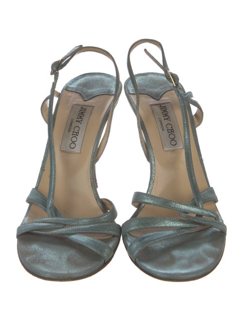 Jimmy Choo Patent Leather Slingback Sandals