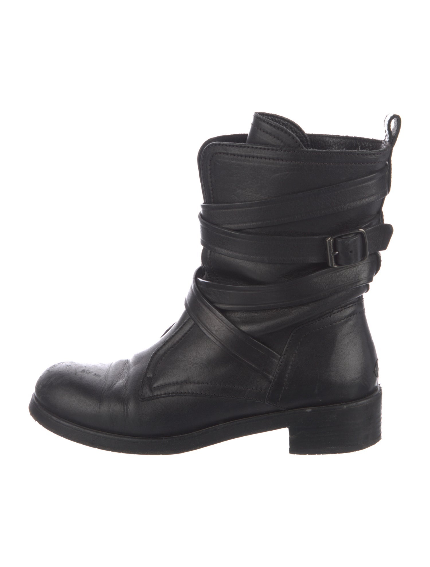 Jimmy Choo Leather Moto Boots