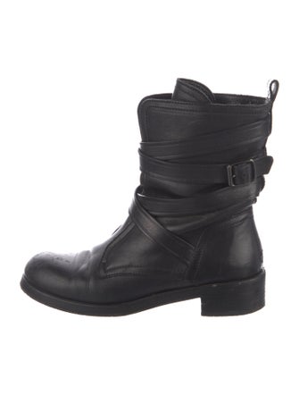 Jimmy Choo Leather Moto Boots