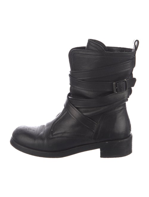 Jimmy Choo Leather Moto Boots