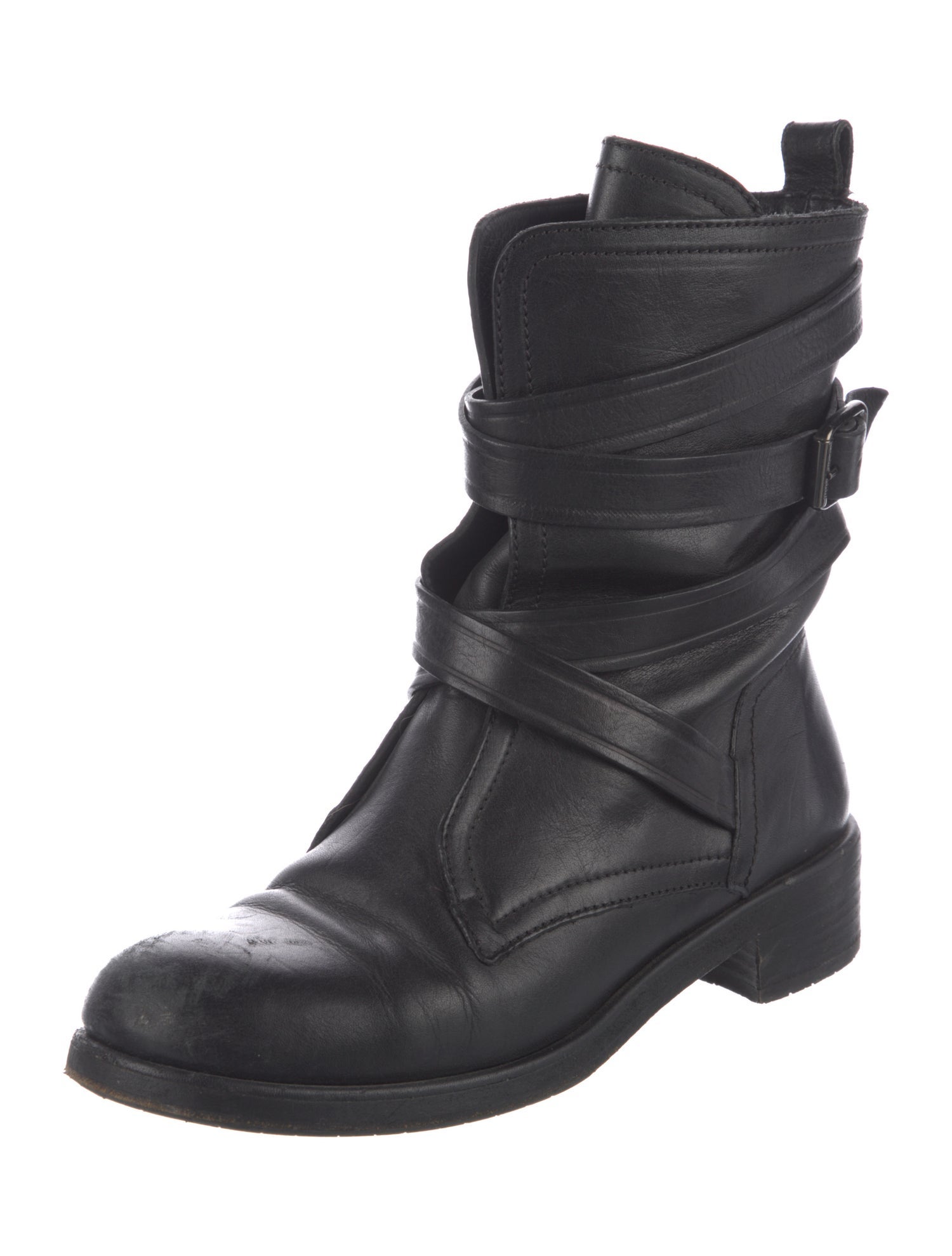 Jimmy Choo Leather Moto Boots