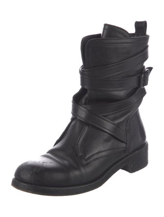 Jimmy Choo Leather Moto Boots