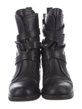 Jimmy Choo Leather Moto Boots