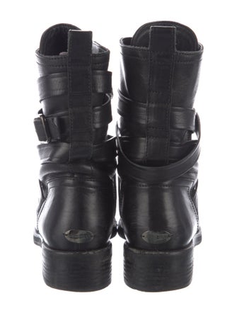 Jimmy Choo Leather Moto Boots