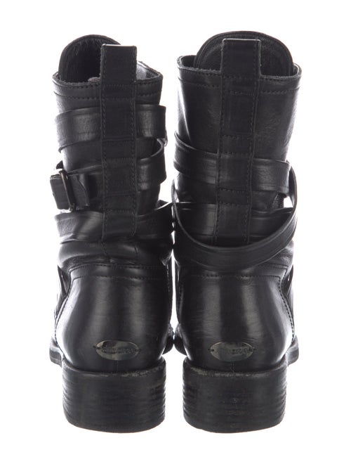 Jimmy Choo Leather Moto Boots