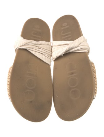 Jimmy Choo Raffia Graphic Print Slingback Sandals