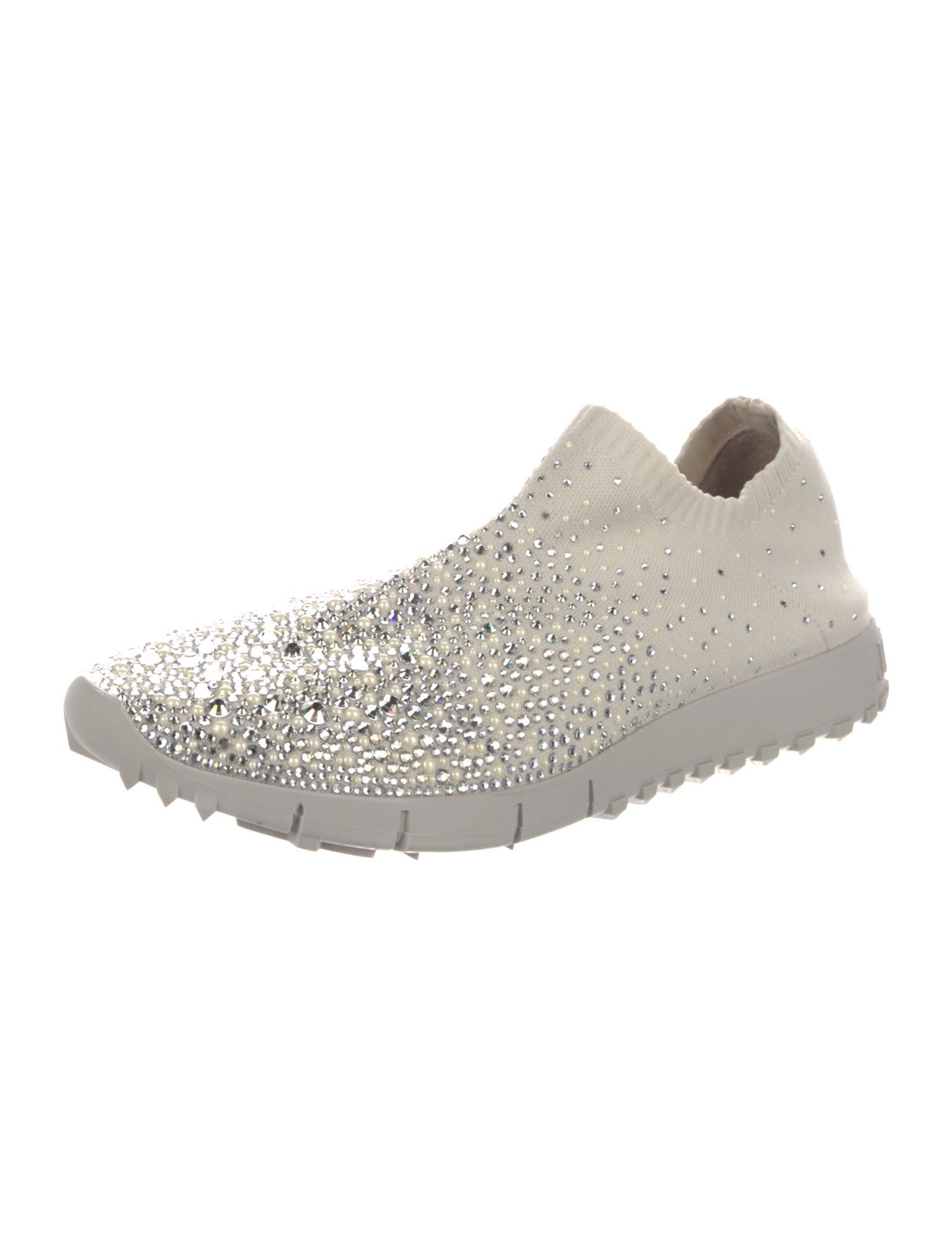 Jimmy Choo Crystal Embellishments Sneakers