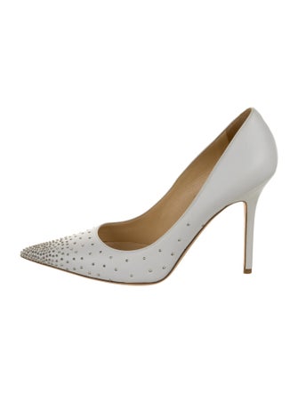 Jimmy Choo Leather Studded Accents Pumps