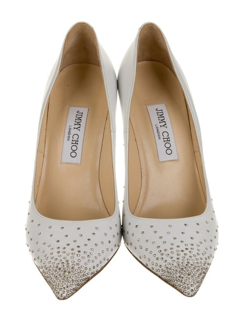 Jimmy Choo Leather Studded Accents Pumps