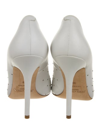 Jimmy Choo Leather Studded Accents Pumps