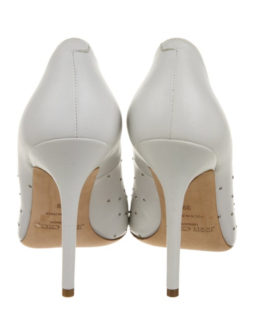 Jimmy Choo Leather Studded Accents Pumps