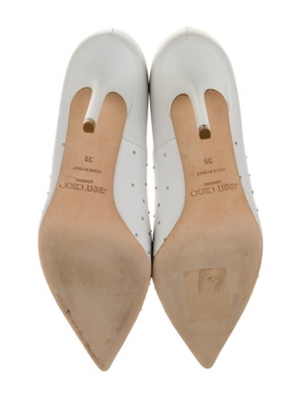 Jimmy Choo Leather Studded Accents Pumps
