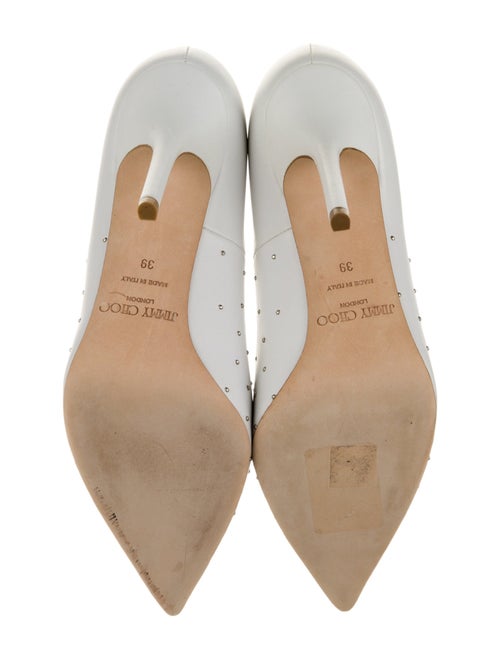 Jimmy Choo Leather Studded Accents Pumps