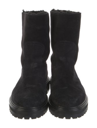 Jimmy Choo Suede Combat Boots