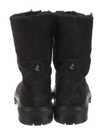 Jimmy Choo Suede Combat Boots