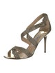 Jimmy Choo Glitter Glitter Accents Sandals