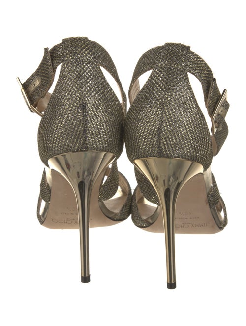 Jimmy Choo Glitter Glitter Accents Sandals