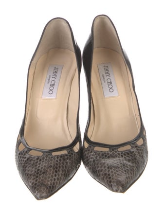 Jimmy Choo Patent Leather Animal Print Pumps