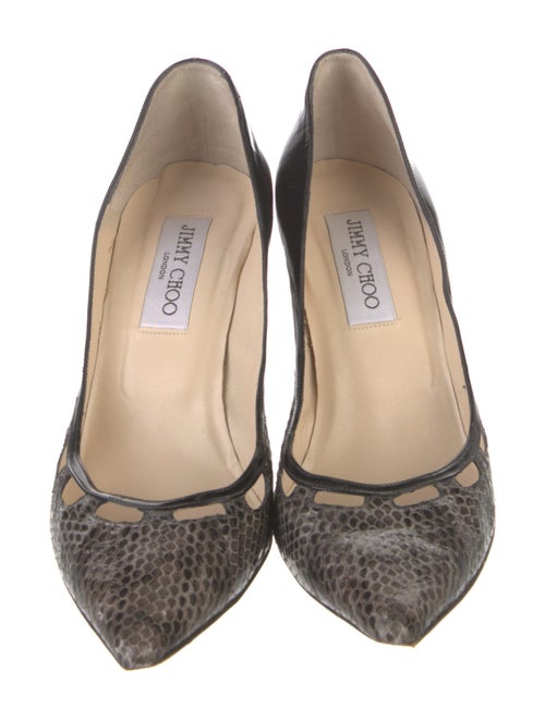 Jimmy Choo Patent Leather Animal Print Pumps