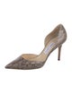 Jimmy Choo Python Animal Print D'Orsay Pumps
