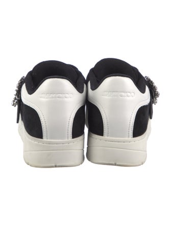 Jimmy Choo Suede Crystal Embellishments Sneakers