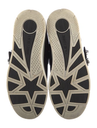 Jimmy Choo Suede Crystal Embellishments Sneakers