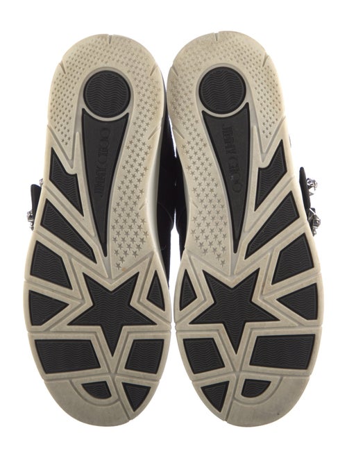 Jimmy Choo Suede Crystal Embellishments Sneakers