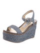 Jimmy Choo Straw Crystal Embellishments Espadrilles