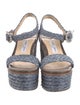 Jimmy Choo Straw Crystal Embellishments Espadrilles