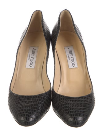 Jimmy Choo Embossed Leather Pumps