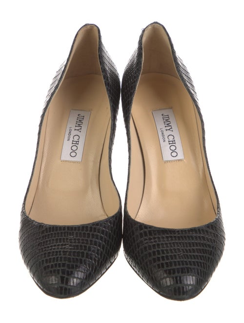 Jimmy Choo Embossed Leather Pumps