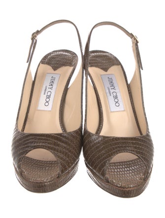 Jimmy Choo Leather Slingback Pumps