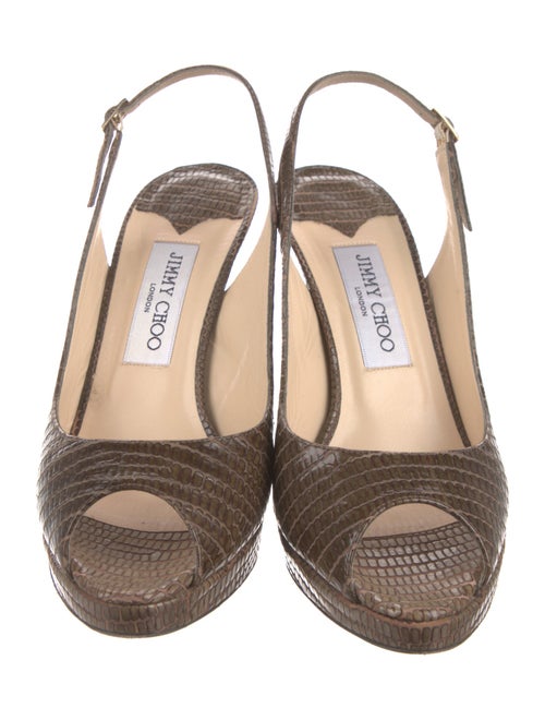 Jimmy Choo Leather Slingback Pumps