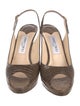 Jimmy Choo Leather Slingback Pumps